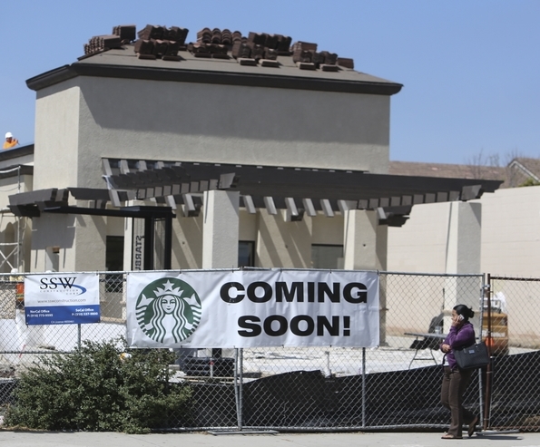 Starbucks under construction. Photo by Jamie Lytle
