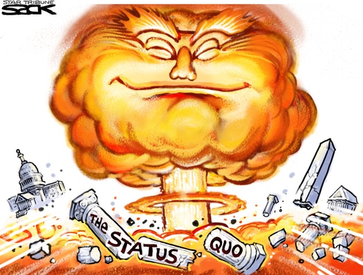 Trump wins, Steve Sack, orange explosion