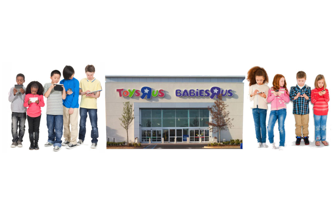 kids smartphones and Toys R Us