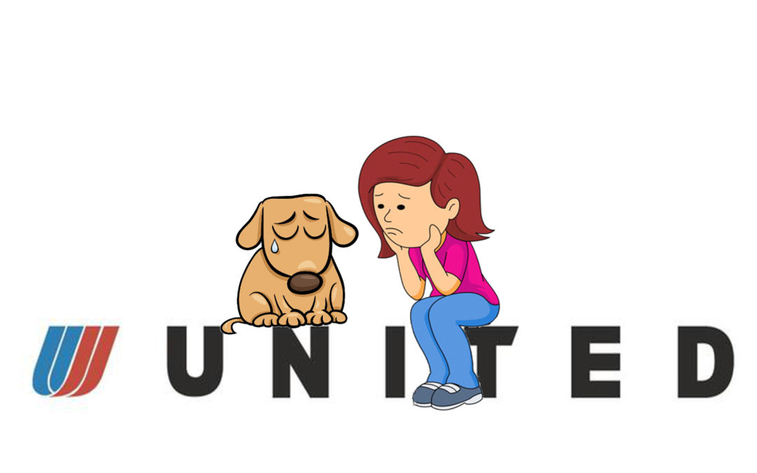 united airlines logo sad pets passengers